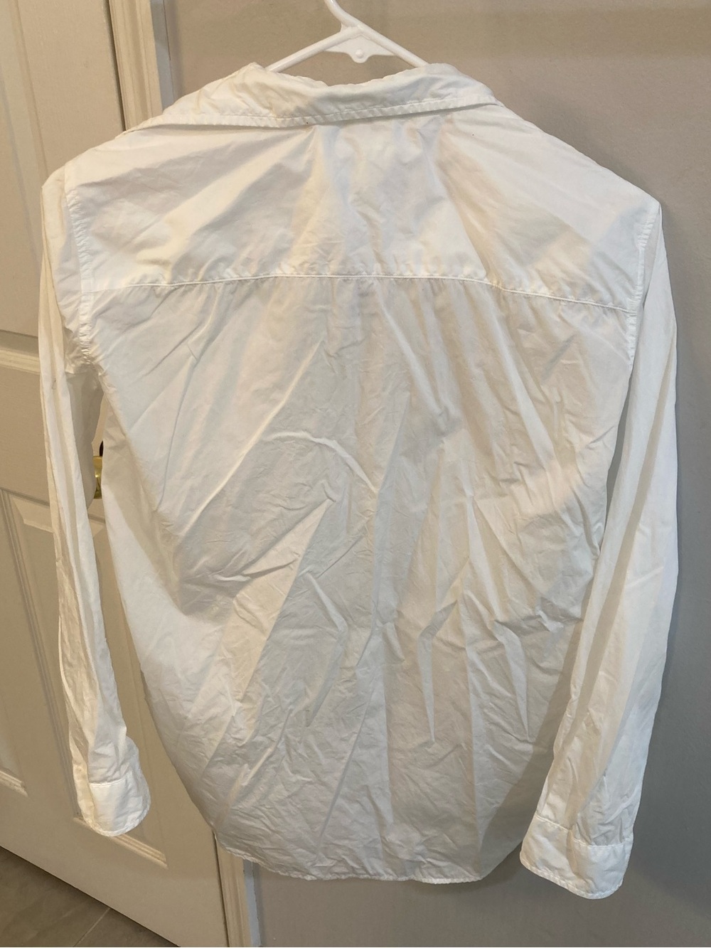 Frank & Eileen FRANK Button Up Shirt S Crisp White Italian Poplin Preppy Spring - Picture 2 of 7